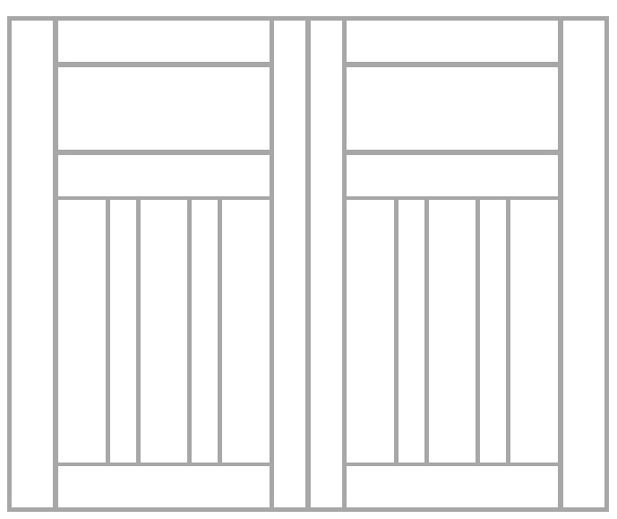 residential garage door panel style 3